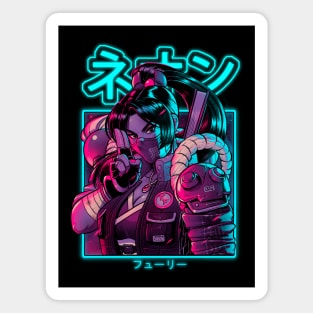 Neon Fury Magnet